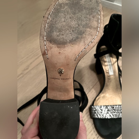 Cynthia Vincent Lace Up Sandals with Suede Tassels - Picture 5 of 6